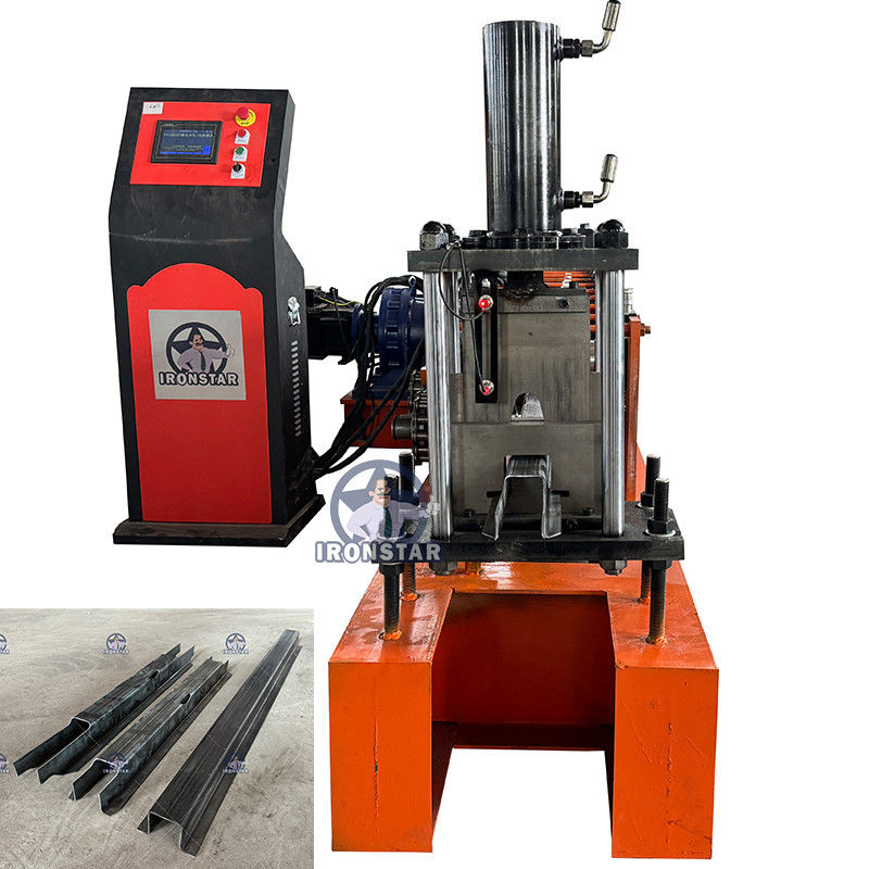 104 Omega bracket roll forming machine in Russia Raw material:Galvanized steel