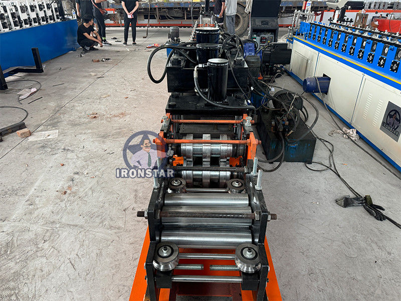 104 Omega bracket roll forming machine in Russia Raw material:Galvanized steel