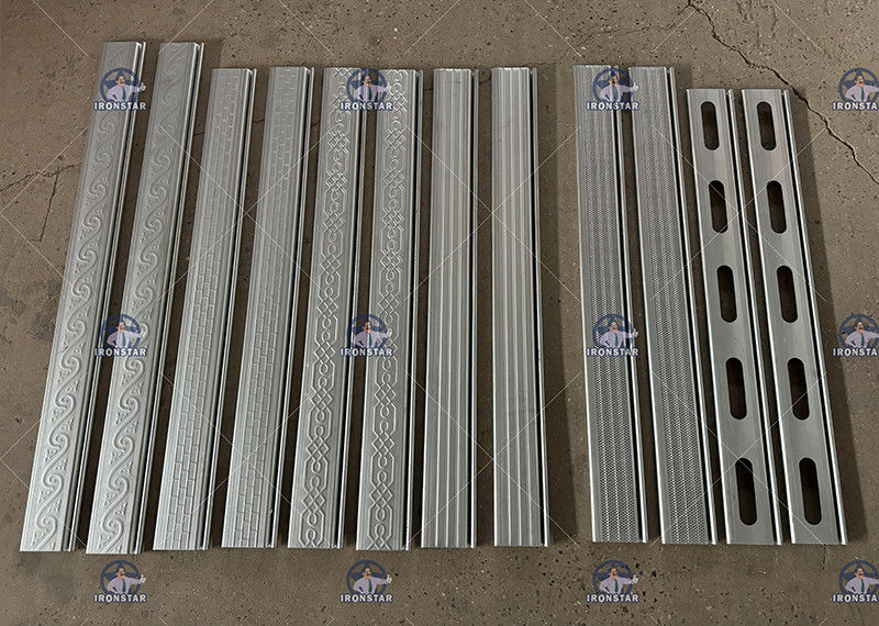 Perforated rolling shutter door roll forming line in Venezuela