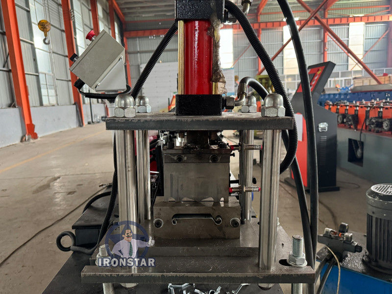 Perforated rolling shutter door roll forming line in Venezuela