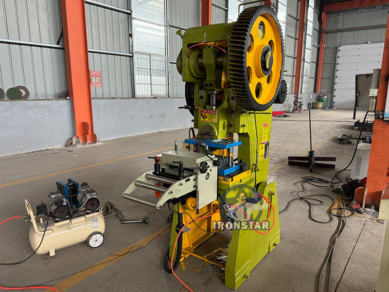 Perforated rolling shutter door roll forming line in Venezuela