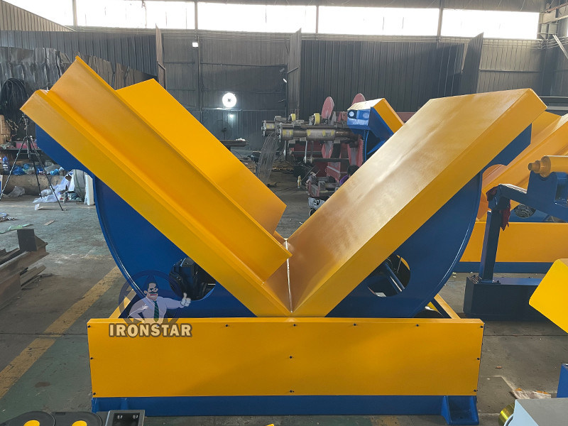“5 Ton Hydraulic Coil Flipper Automatic Coil Flipping Machine for Steel Coil Handling”