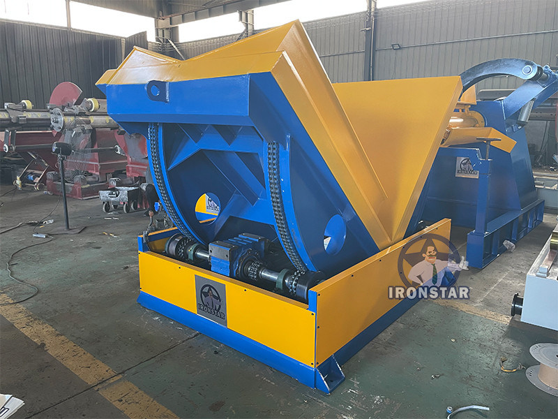 “5 Ton Hydraulic Coil Flipper Automatic Coil Flipping Machine for Steel Coil Handling”