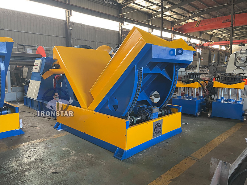 “Automatic Hydraulic Coil Flipper 5 Ton Capacity Coil Flipping Machine Steel Coil Handling Equipment”