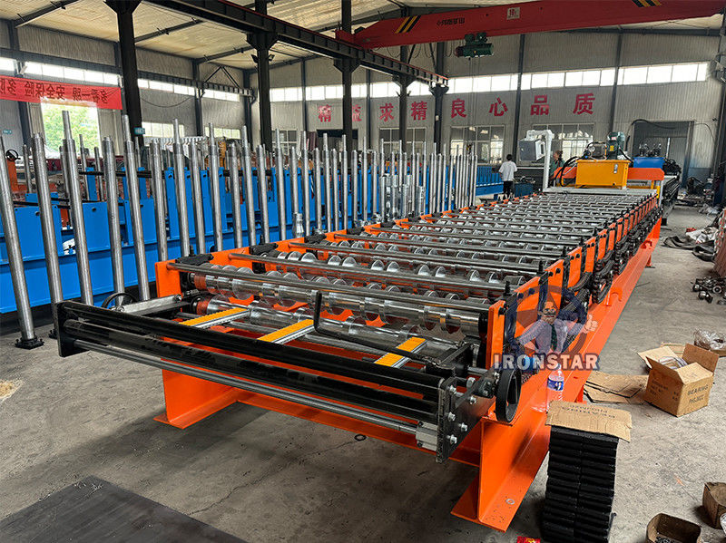 980 roof sheet roll forming machine in Brazil 980 roofing sheet roll forming machine | metal roof roll forming machine |