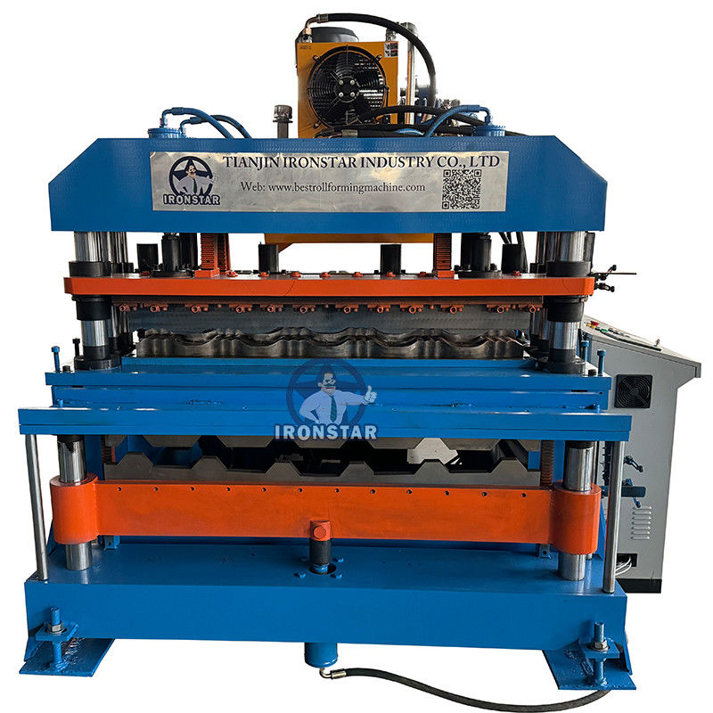 6 rib trapezoidal and glazed tile double layer roll forming machine for Slovakia