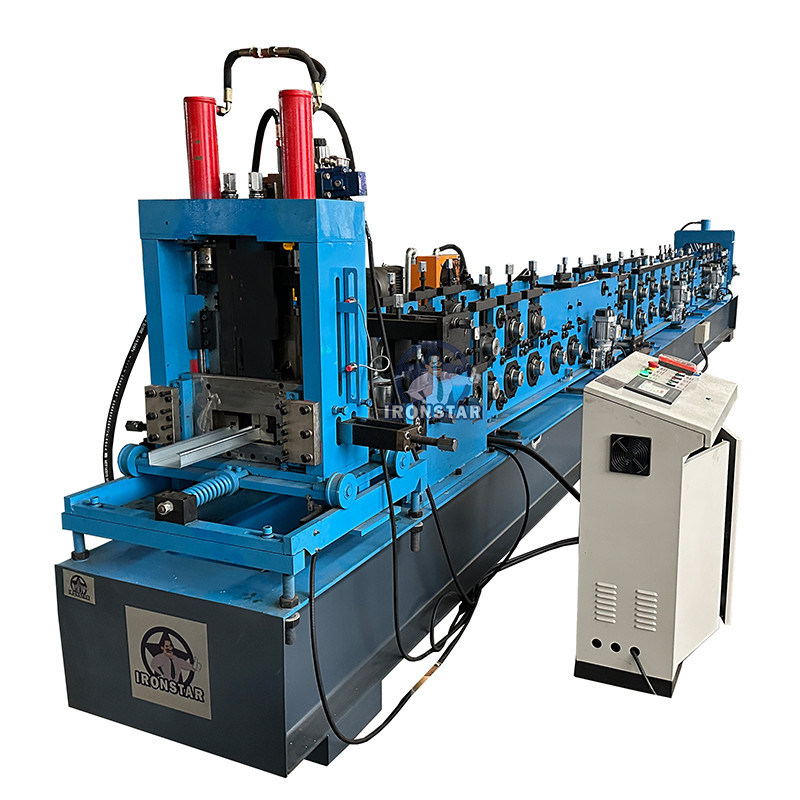 “One Machine Multiple Sizes Factory Direct C Purlin Roll Forming Machine 80-300mm Adjustable Size C Channel Forming Machine Wide Range Adjustable 80-300mm C Purlin Roll Former Factory Direct ”
