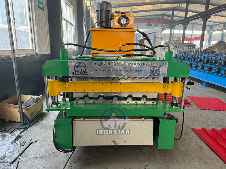 IBR roof sheet and 762 corrugated double layer roll forming machine for South Africa