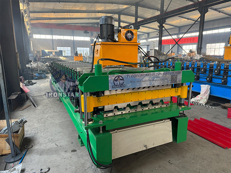 IBR roof sheet and 762 corrugated double layer roll forming machine for South Africa