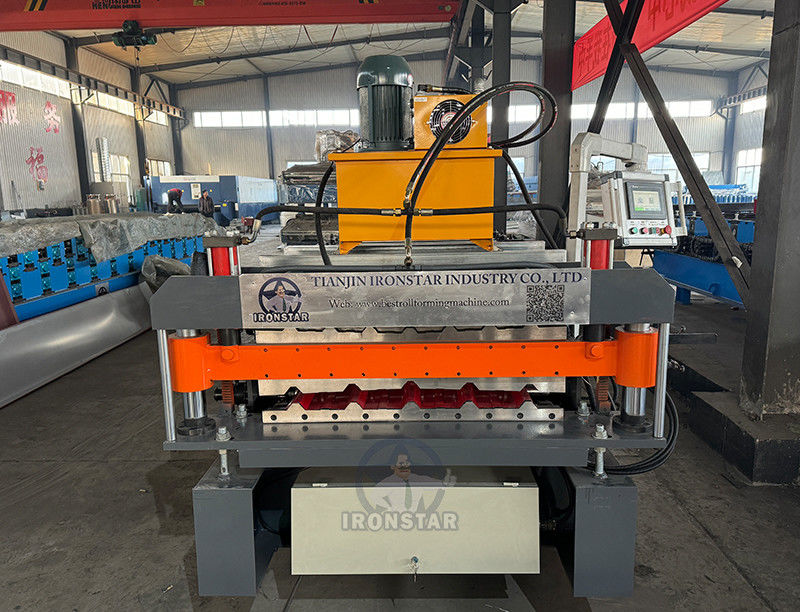 5 rib and 7 rib double deck 750 roof sheet roll forming machine for Malaysia