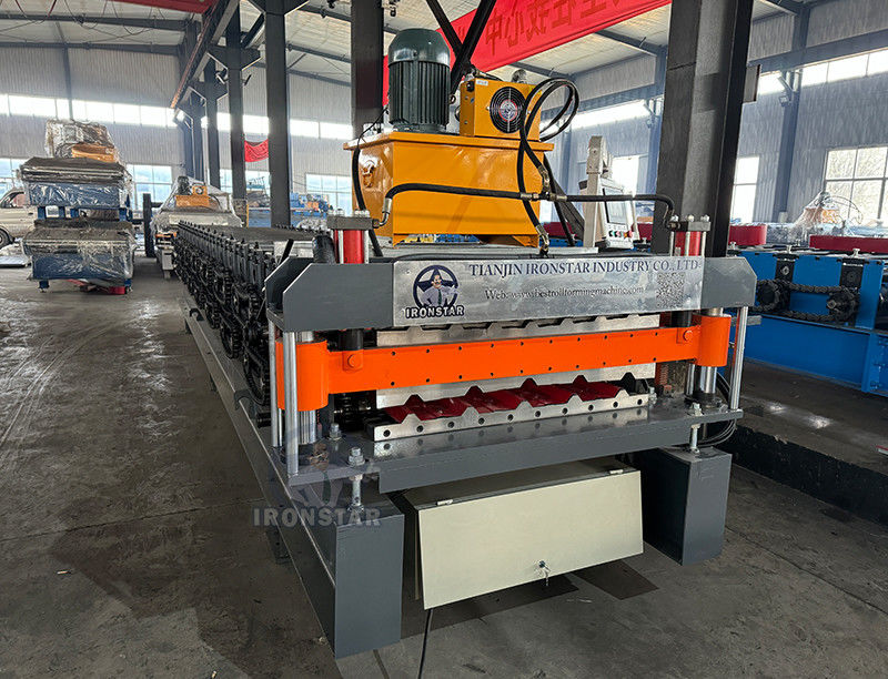 5 rib and 7 rib double deck 750 roof sheet roll forming machine for Malaysia