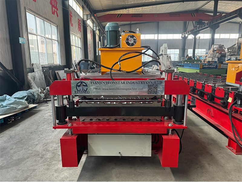 “Bolivia Market Double Layer Roll Forming Machine Produce 840 Trapezoidal Roof Sheet and 836 Corrugated Roof Tile Metal Roof Panel Machine”