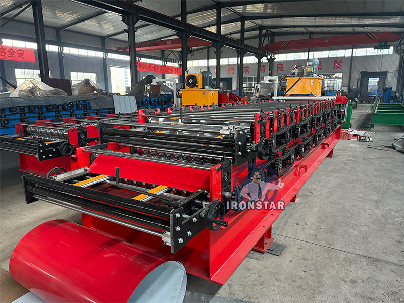 “Bolivia Market Double Layer Roll Forming Machine Produce 840 Trapezoidal Roof Sheet and 836 Corrugated Roof Tile Metal Roof Panel Machine”