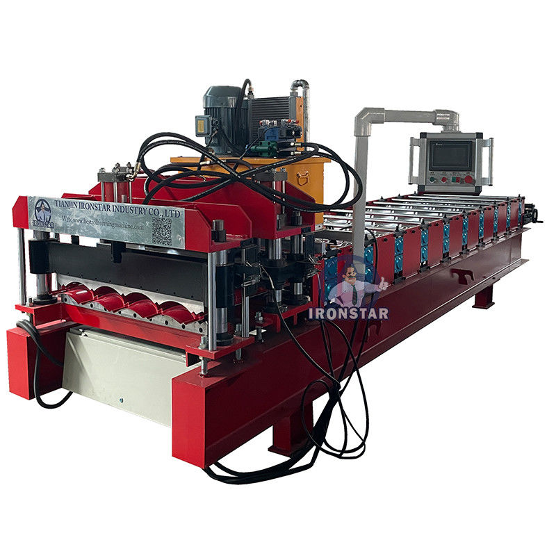 828 glazed tile roll forming machine for Bolivia Water ripple roll forming machine Step tile roll forming machine
