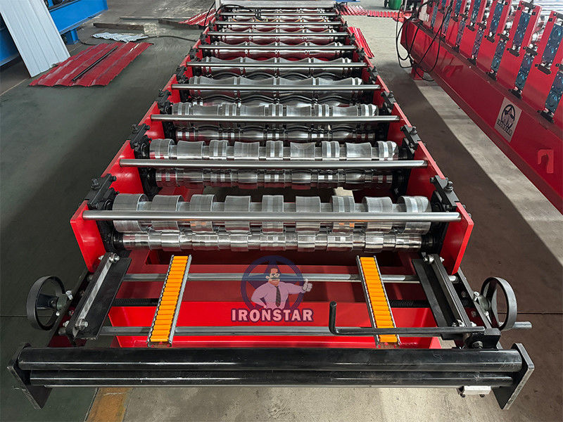 828 glazed tile roll forming machine for Bolivia Water ripple roll forming machine Step tile roll forming machine