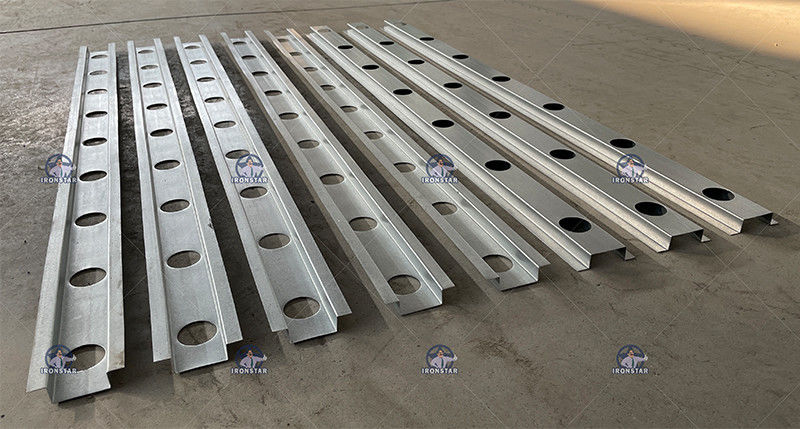 Punching holes omega profile roll forming machine for US Omega profile roll forming machine Top hat roll forming machine