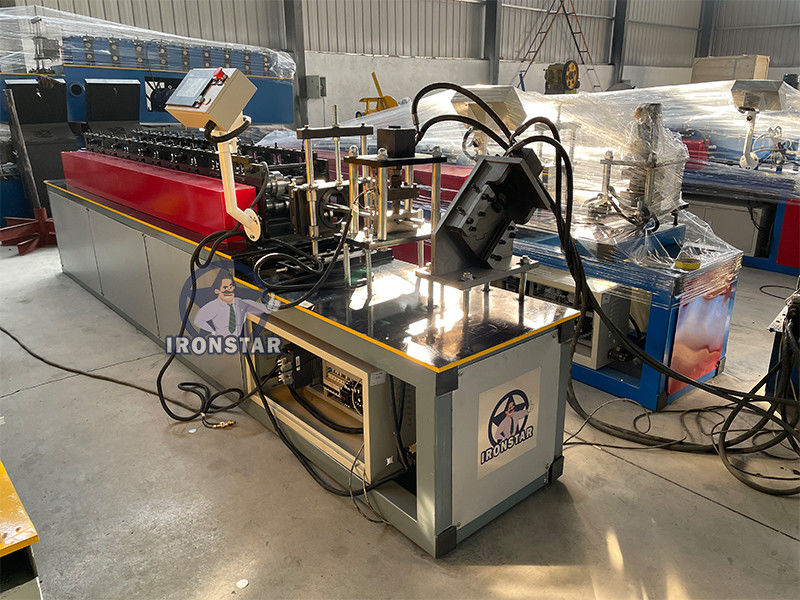 Punching holes omega profile roll forming machine for US Omega profile roll forming machine Top hat roll forming machine
