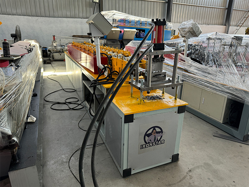 “68mm Rolling Shutter Door Roll Forming Machine Automatic Colombia Market Rolling Shutter Strip Making Machine Galvanized Steel 68mm Rolling Shutter Door Roll Forming Machine Custom Shutter Strip Mak”
