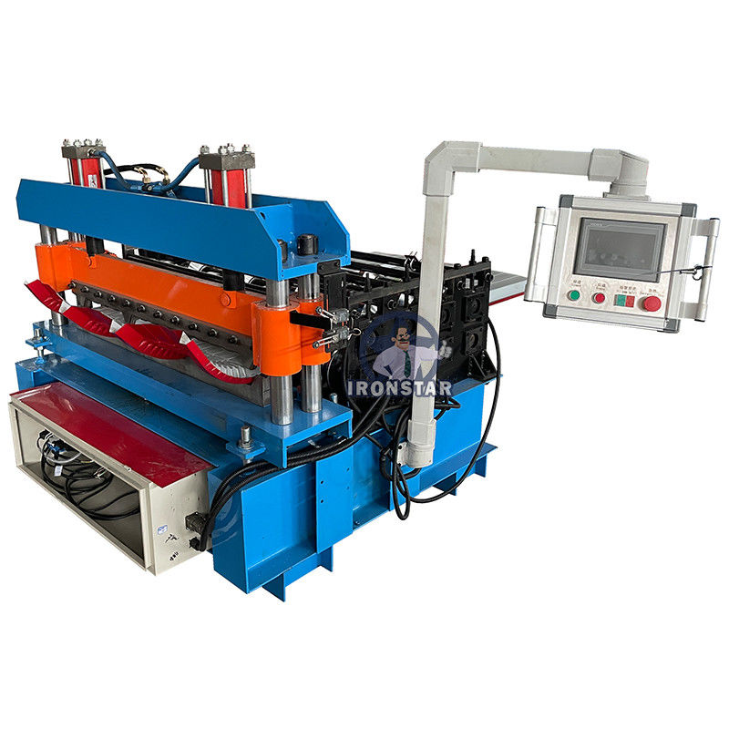 TR4 crimping roof sheet roll forming machine in Peru Crimping machine | curving machine | automatic Horizontal crimp