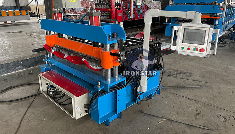 TR4 crimping roof sheet roll forming machine in Peru Crimping machine | curving machine | automatic Horizontal crimp