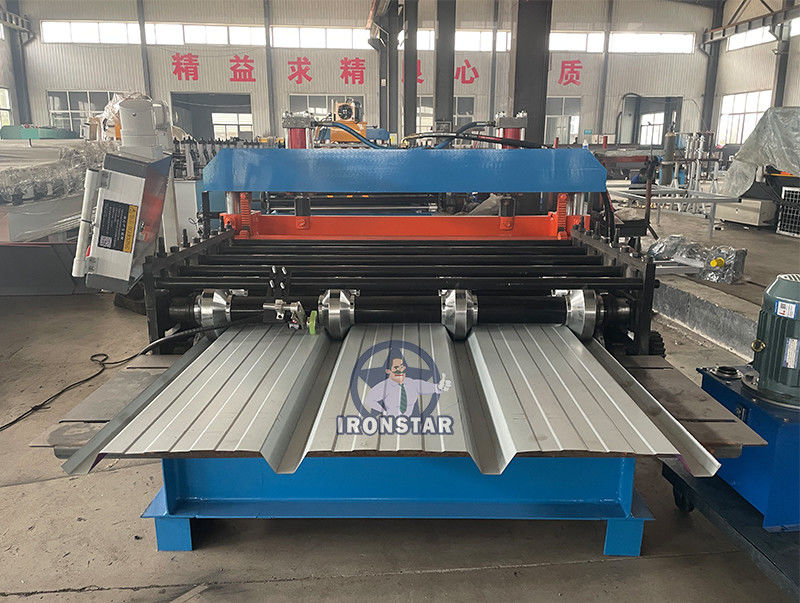 TR4 crimping roof sheet roll forming machine in Peru Crimping machine | curving machine | automatic Horizontal crimp