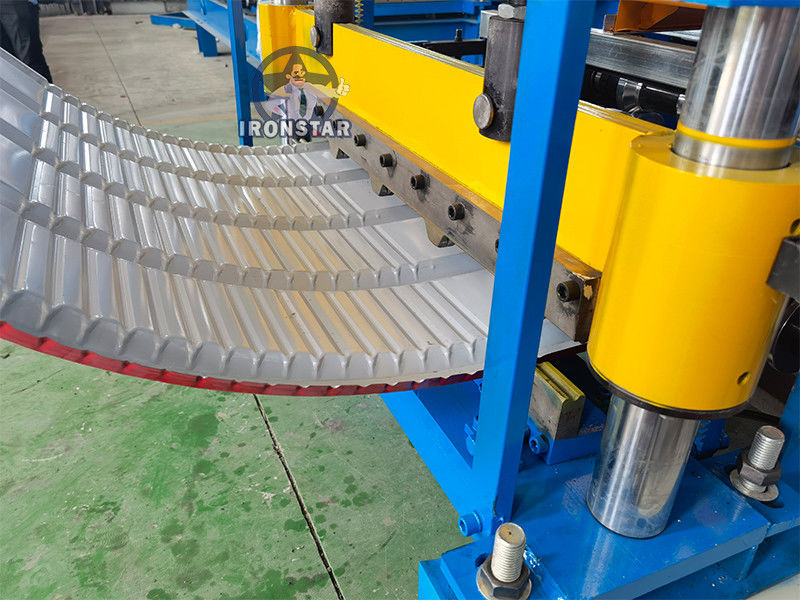 TR4 crimping roof sheet roll forming machine in Peru Crimping machine | curving machine | automatic Horizontal crimp