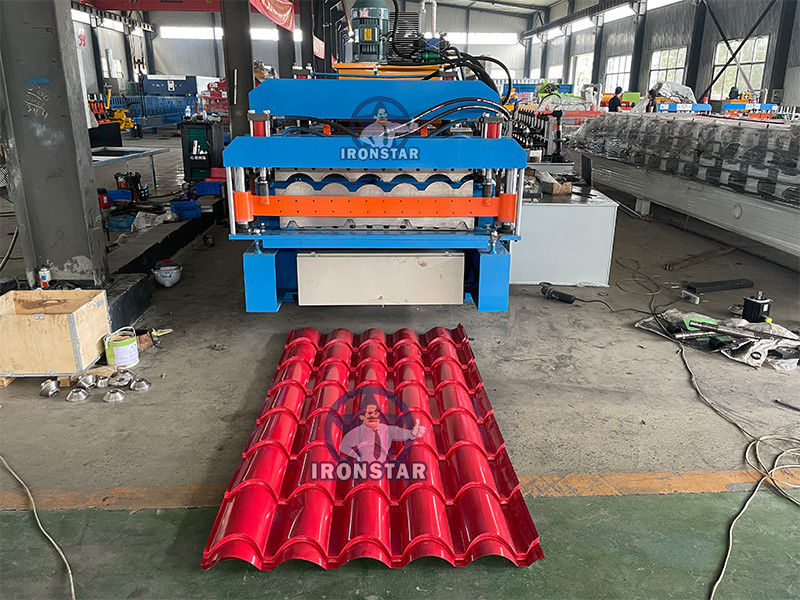 4 rib TR4 trapezoidal and 5 rib big bamboo tile double layer roll forming machine for bolivia