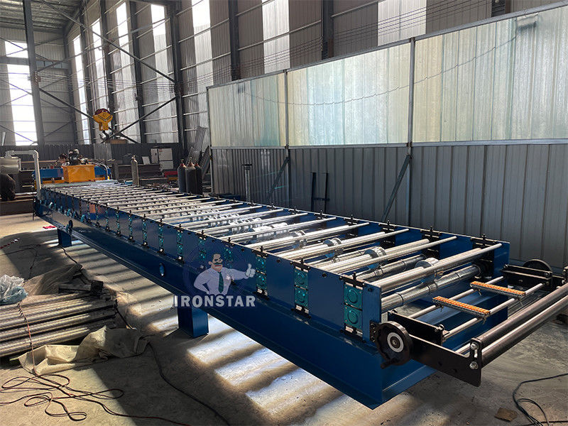 C18 Trapezoidal roofing sheet roll forming machine for Azerbaijan