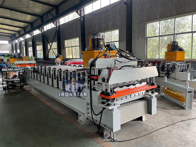 836 corrugated and 828 glazed tile double layer roll forming machine