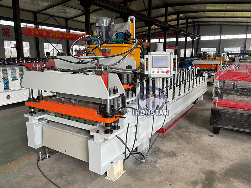 836 corrugated and 828 glazed tile double layer roll forming machine