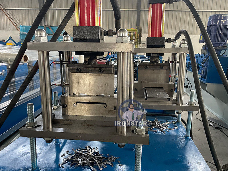 2 in 1 shutter door forming line for Ecuador Punching hole shutter door forming line | rolling shutter machine | shutter slat machine 2 in 1 rolling shutter machine