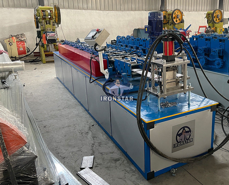 2 in 1 shutter door forming line for Ecuador Punching hole shutter door forming line | rolling shutter machine | shutter slat machine 2 in 1 rolling shutter machine