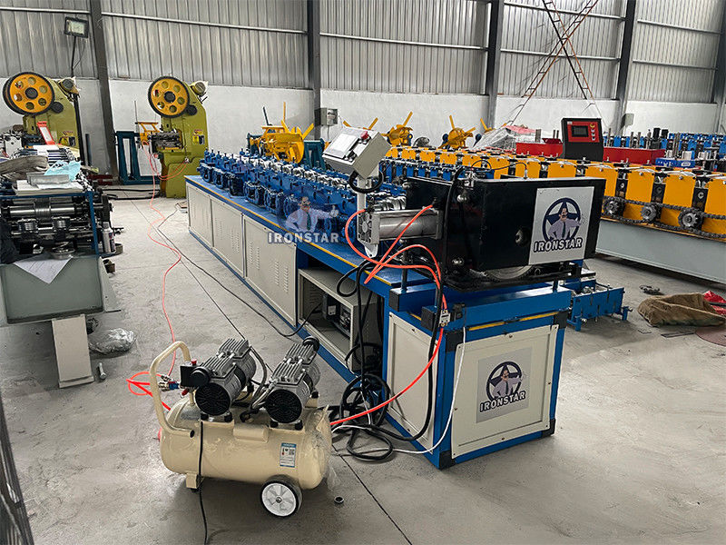 Punching hole shutter door forming line for Saudi Arabia