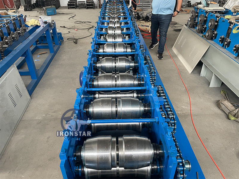 Punching hole shutter door forming line for Saudi Arabia