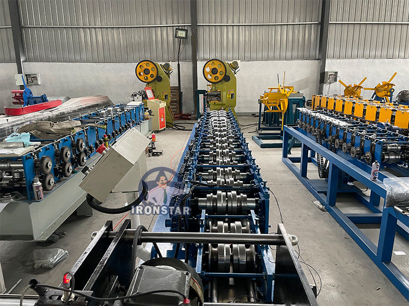 Punching hole shutter door forming line for Saudi Arabia