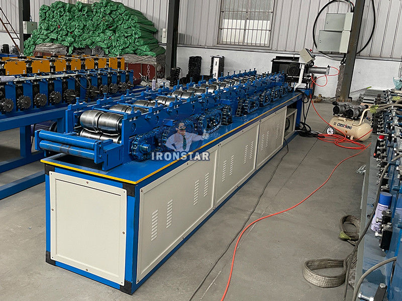 Punching hole shutter door forming line for Saudi Arabia