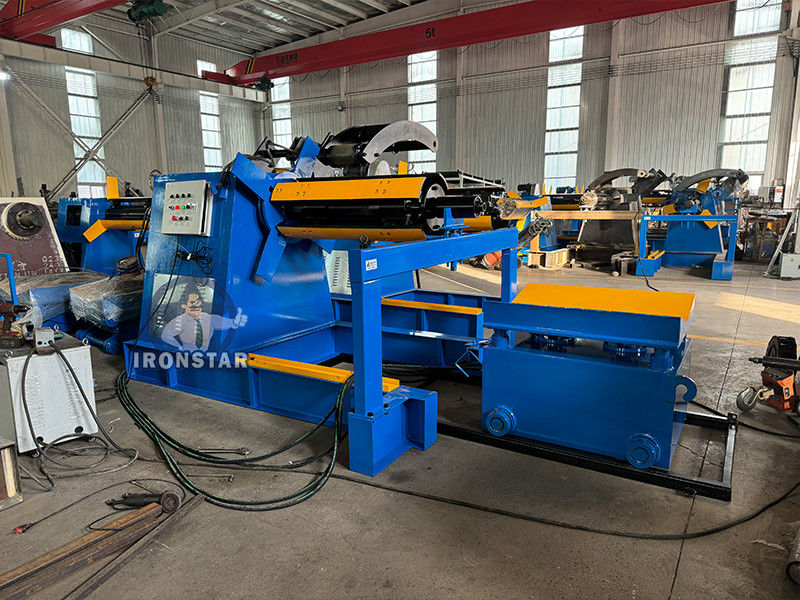 10 ton auto hydraulic decoiler with car