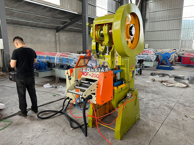 25ton Puncher roll forming machine tile making machinery work manual