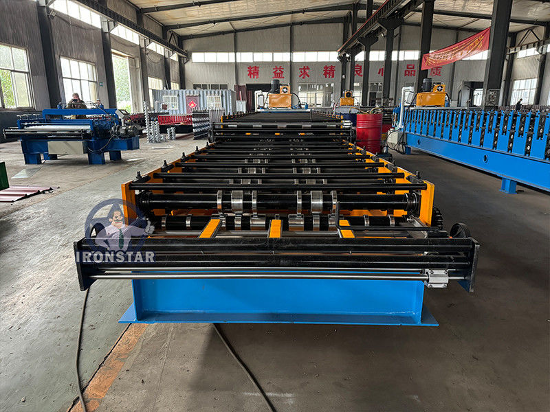5 rib and 4 rib trapezoidal sheet double deck roll forming machine 2 layer roll forming machine