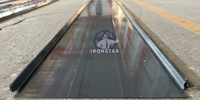 “Ironstar North America Standard Portable KR18 KR24 Snap Lock Standing Seam Roll Forming Machine PLC Controlled”