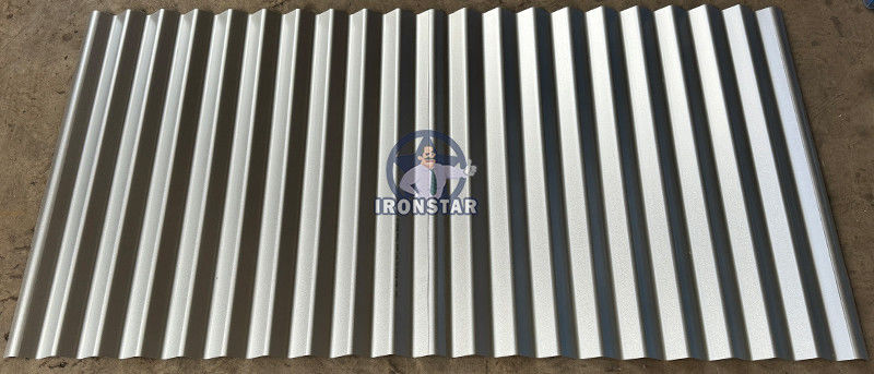 762mm 0.12-0.4mm corrugated roll forming machine in Indonesia Raw material: GI (Galvanized Steel ) material G550