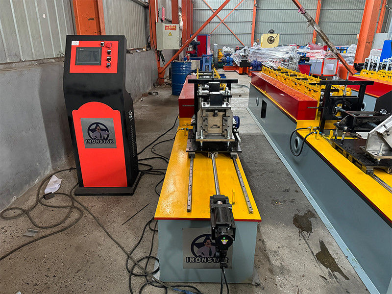 Omega profile roof batten roll forming machine in Egypt Top hat roll forming machine Raw material: Galvanized steel