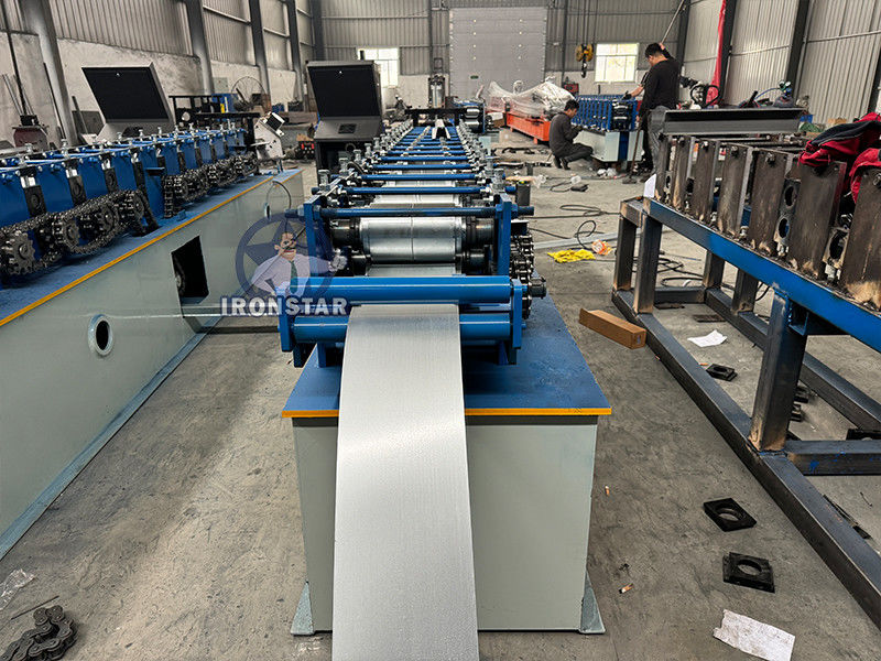 Omega profile roll forming machine Raw material: Galvanized steel Export port: Tianjin port