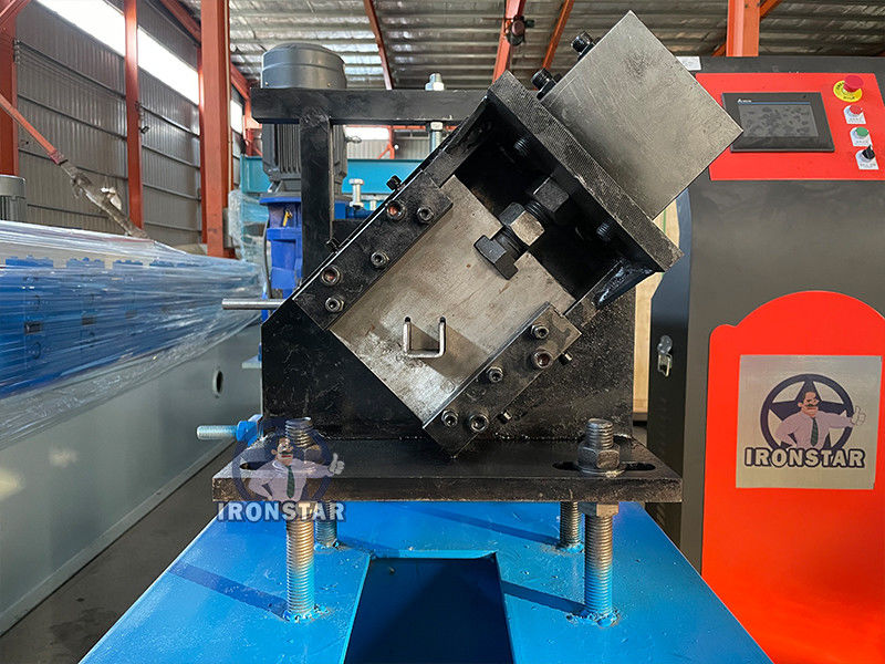 35*15mm and 35*30mm 10 Ga 2 sizes in 1 U purlin roll forming machine in America