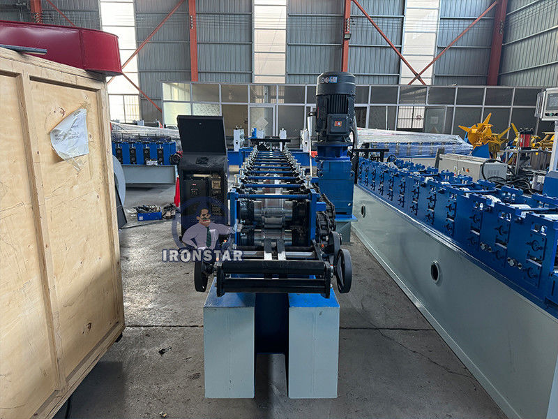 35*15mm and 35*30mm 10 Ga 2 sizes in 1 U purlin roll forming machine in America
