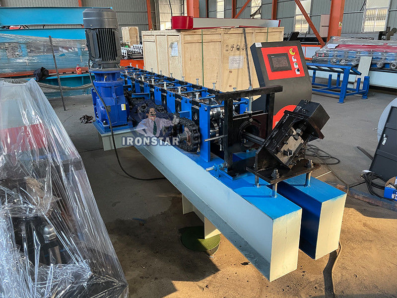 35*15mm and 35*30mm 10 Ga 2 sizes in 1 U purlin roll forming machine in America