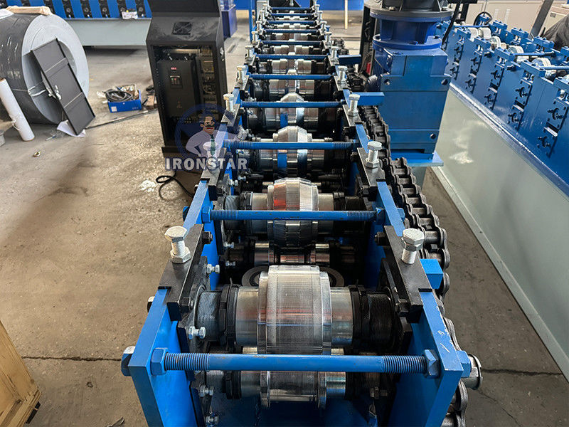 35*15mm and 35*30mm 10 Ga 2 sizes in 1 U purlin roll forming machine in America