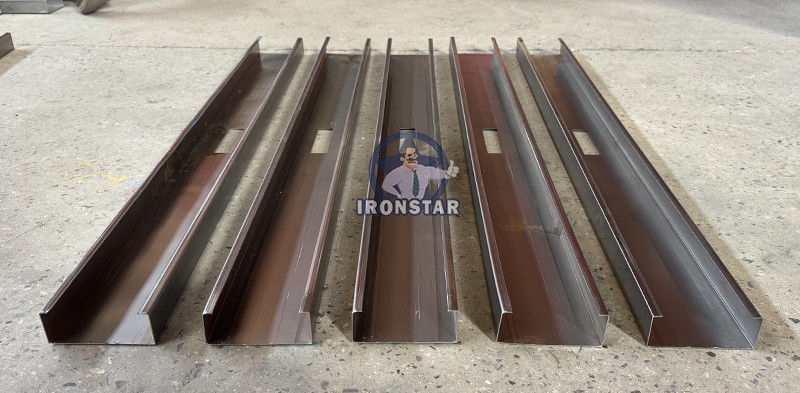 1.5 2.5 4 inch 20 GA 3 sizes in 1 C channel roll forming machine in America