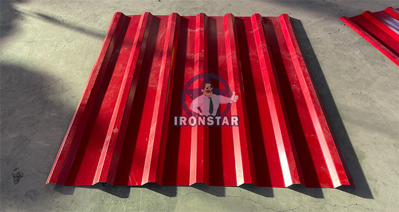 7 rib trapezoidal roofing sheet roll forming machine