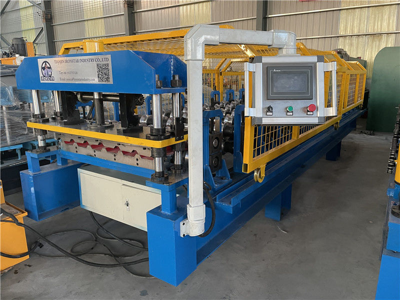 7 rib trapezoidal roofing sheet roll forming machine